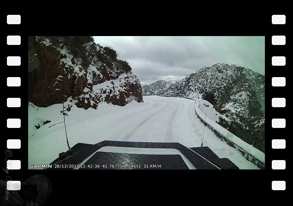 Riding in the Snow on Corsica